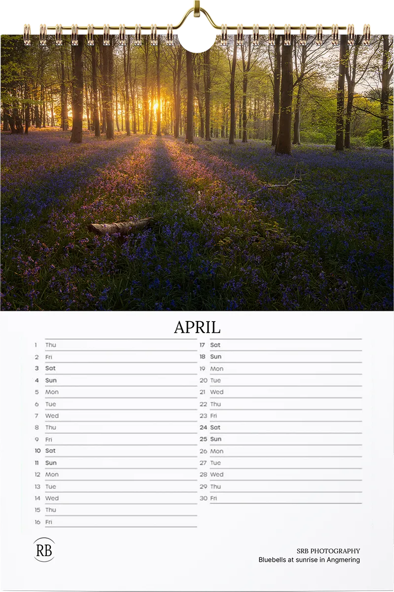 2027 SRB Photos Landscape Calendar — April