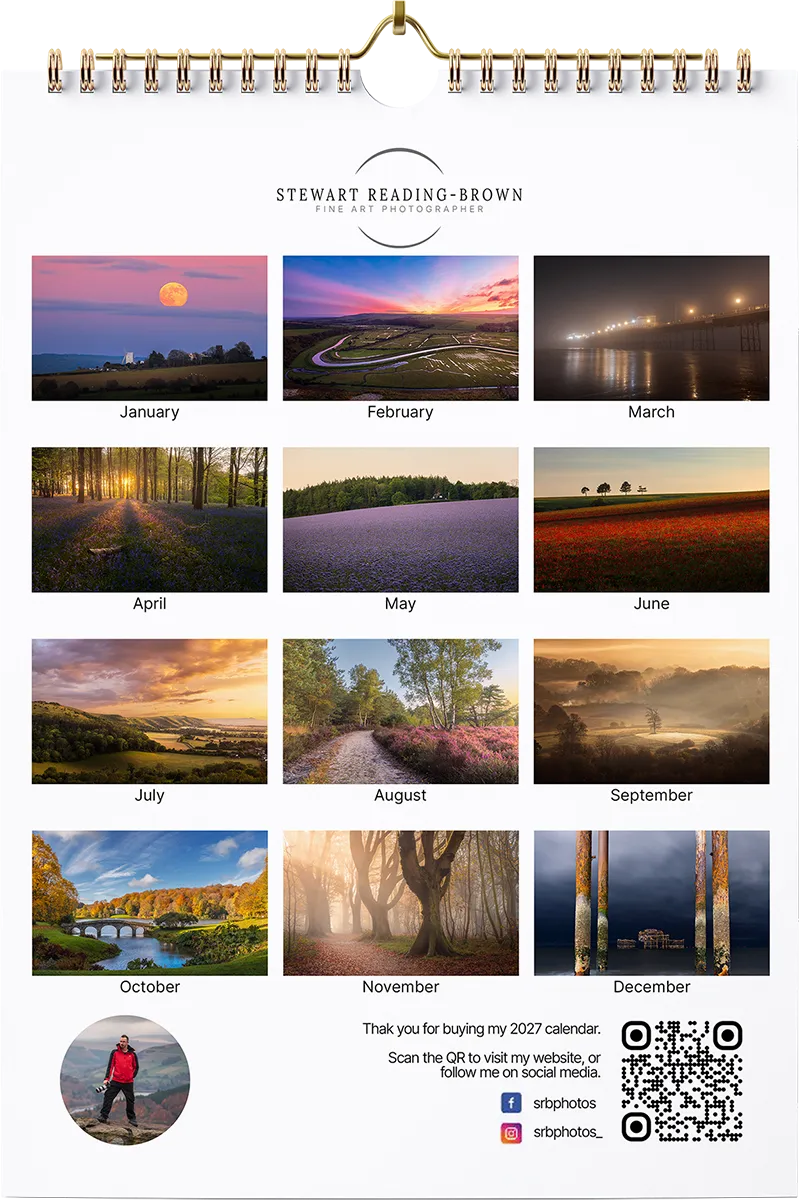 2027 SRB Photos Landscape Calendar — Back Cover