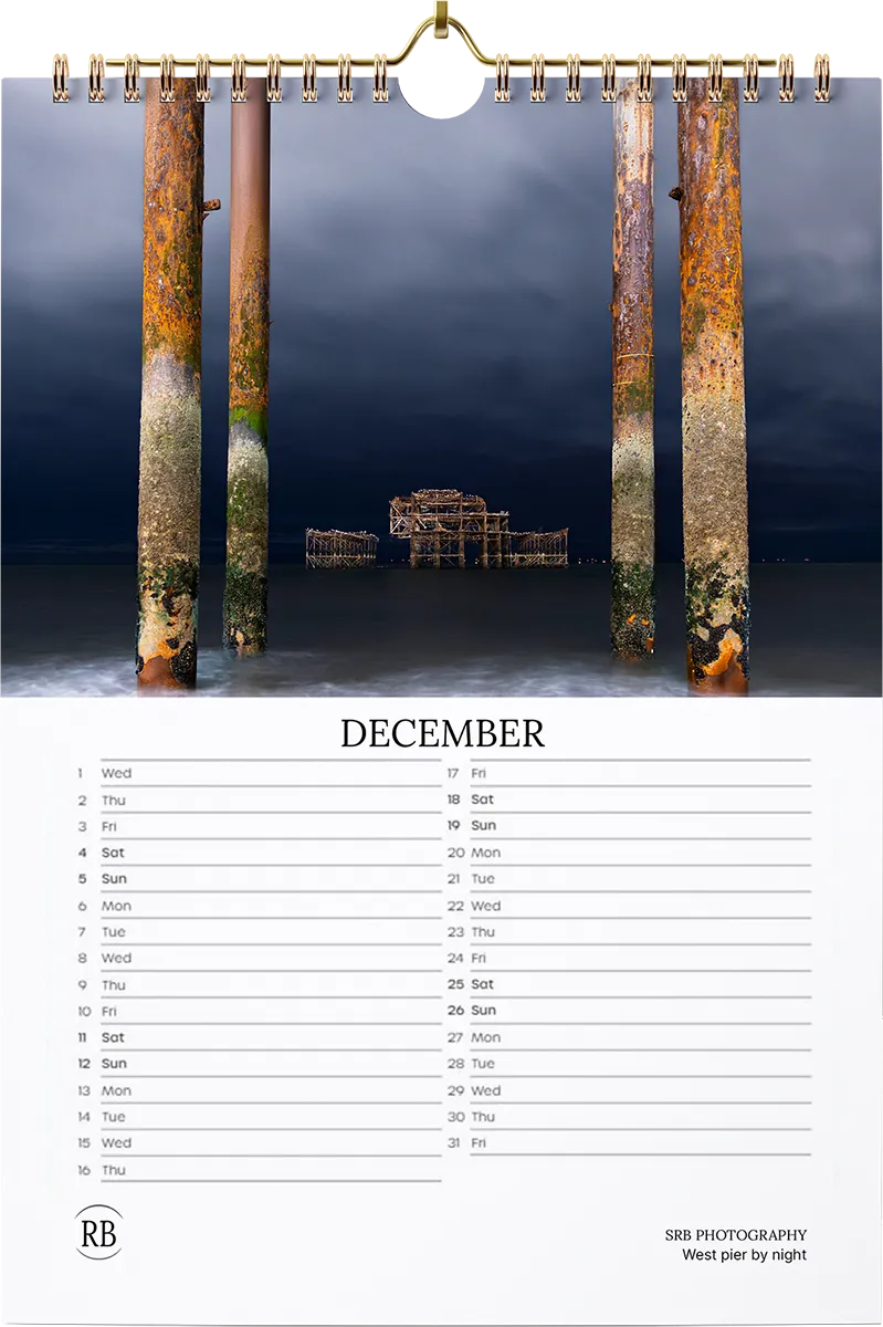2027 SRB Photos Landscape Calendar — December