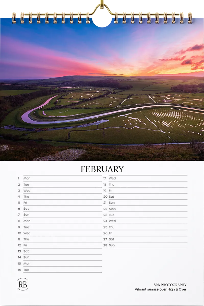 2027 SRB Photos Landscape Calendar — February