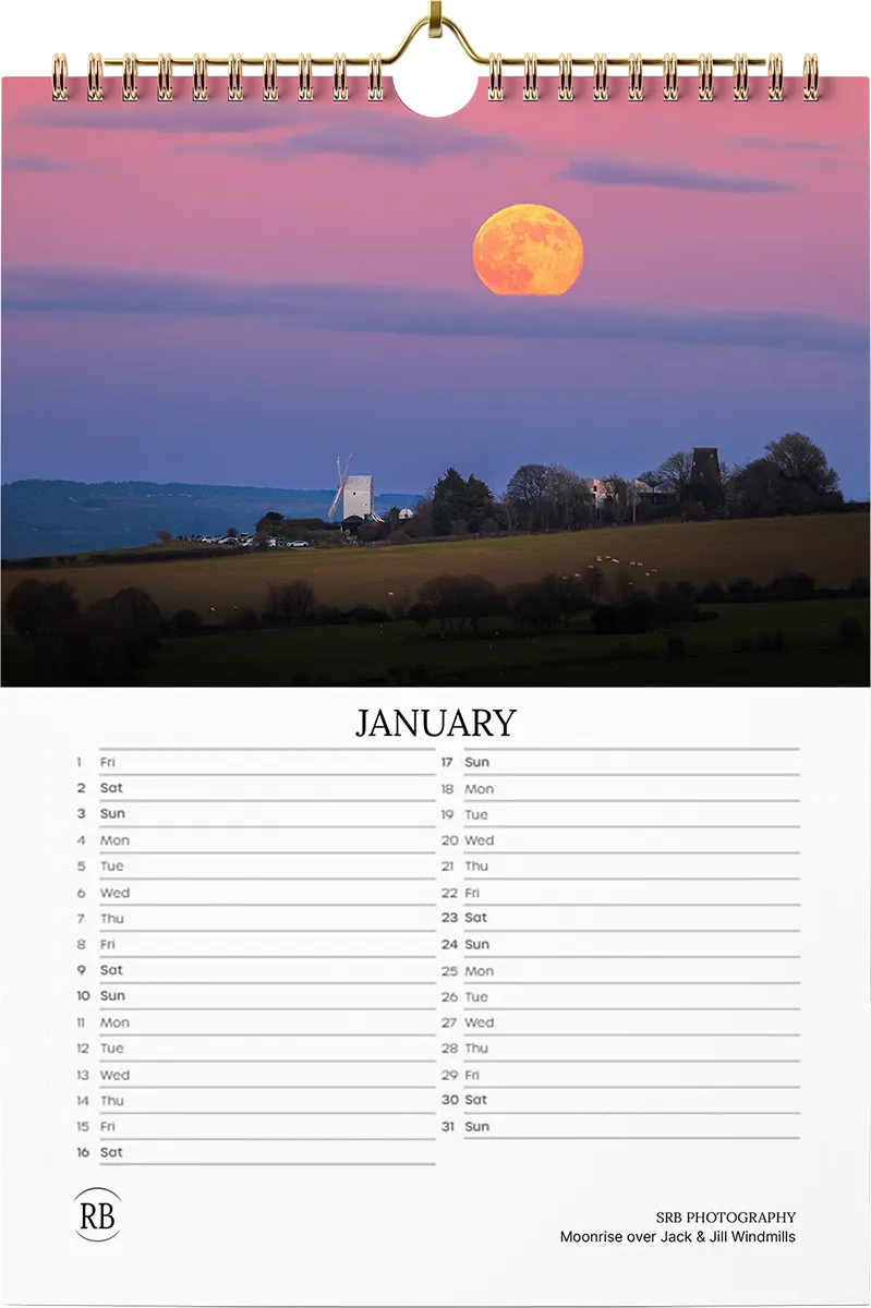 2027 SRB Photos Landscape Calendar — January