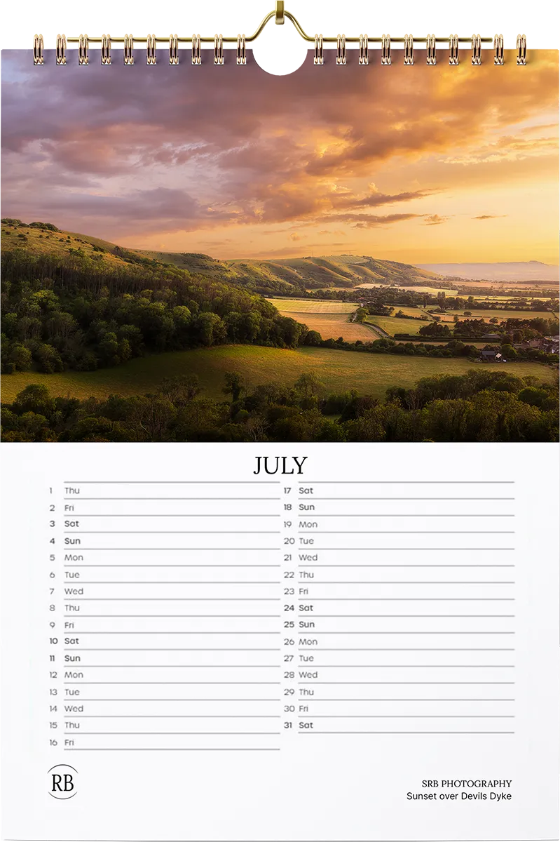 2027 SRB Photos Landscape Calendar — July