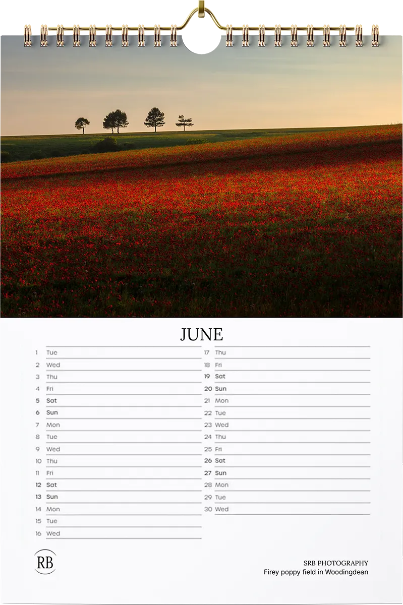 2027 SRB Photos Landscape Calendar — June