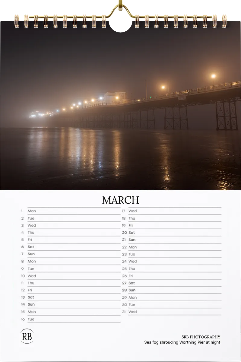2027 SRB Photos Landscape Calendar — March