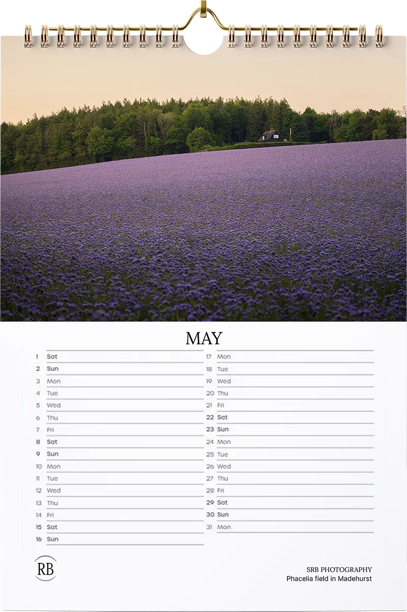 2027 SRB Photos Landscape Calendar — May